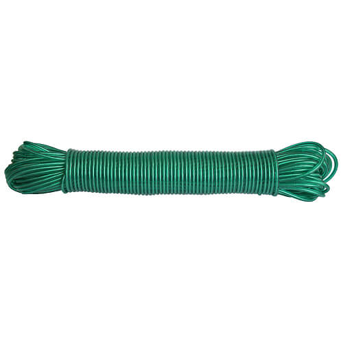 Šnúra na prádlo ROPE PVC WiCo, zelená